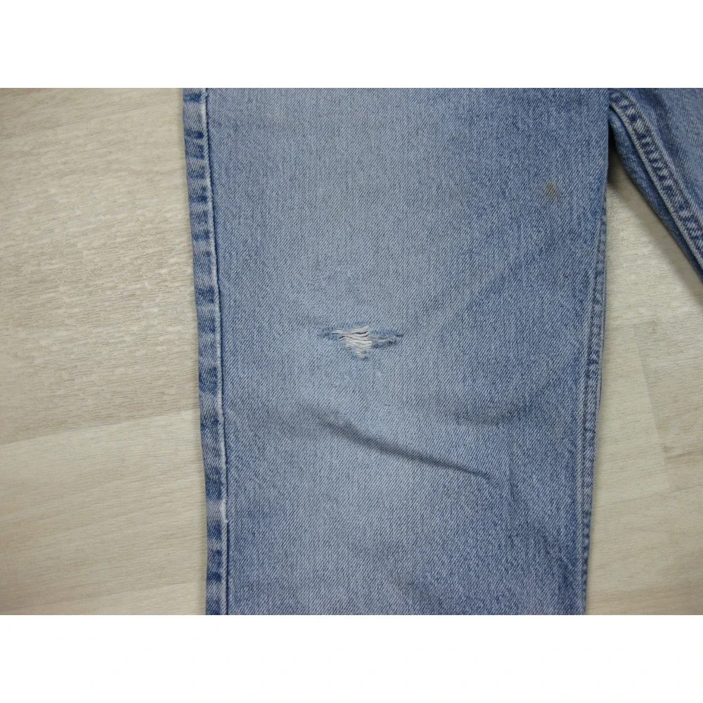 Vintage Y2K Levis 517 Cowboy Cut Jeans Mens (33x30) Distressed Saddleman Bootcut - Picture 6 of 14